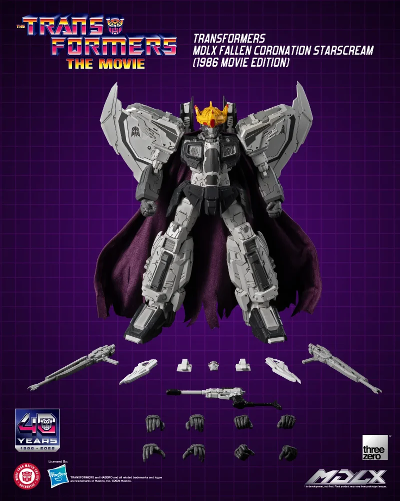 TRANSFORMERS FALLEN CORONATION STARSCREAM 1986 MOVIE MDLX ACTION FIGURE