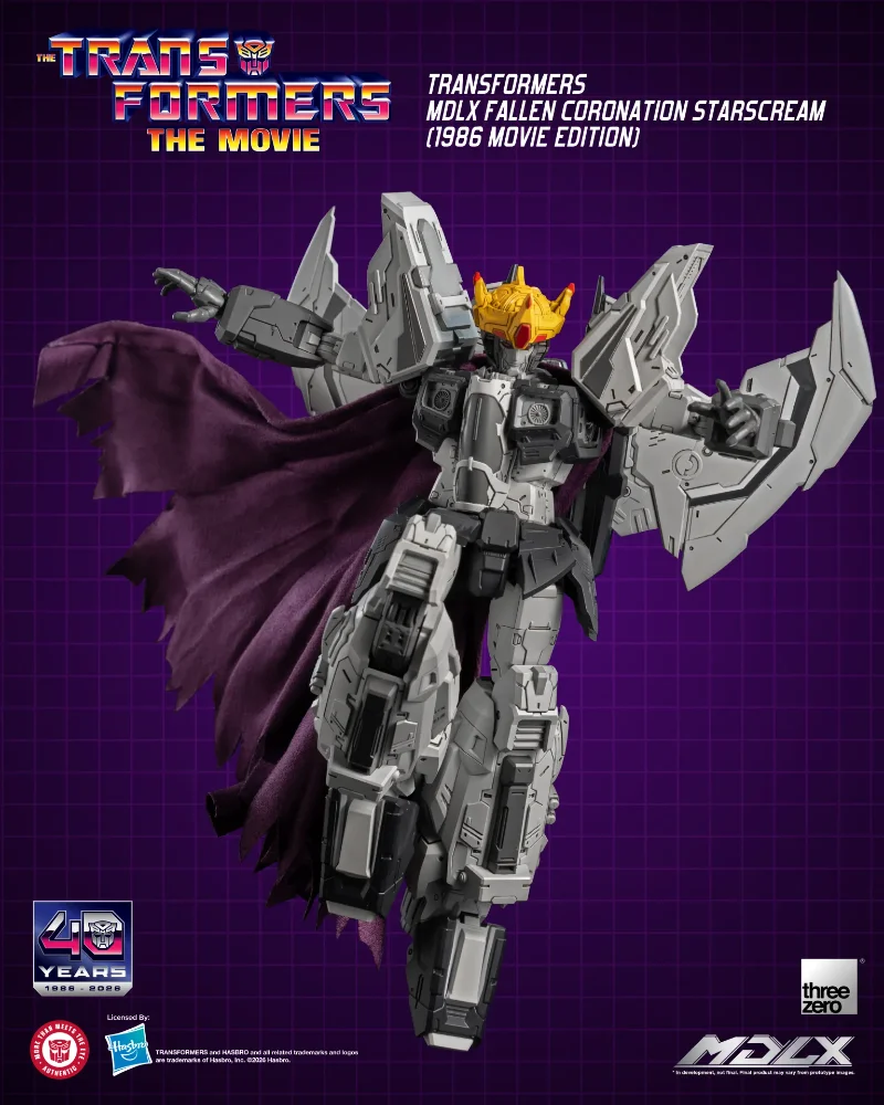 TRANSFORMERS FALLEN CORONATION STARSCREAM 1986 MOVIE MDLX ACTION FIGURE