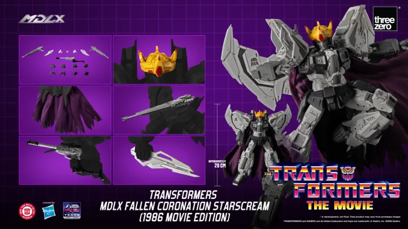 TRANSFORMERS FALLEN CORONATION STARSCREAM 1986 MOVIE MDLX ACTION FIGURE