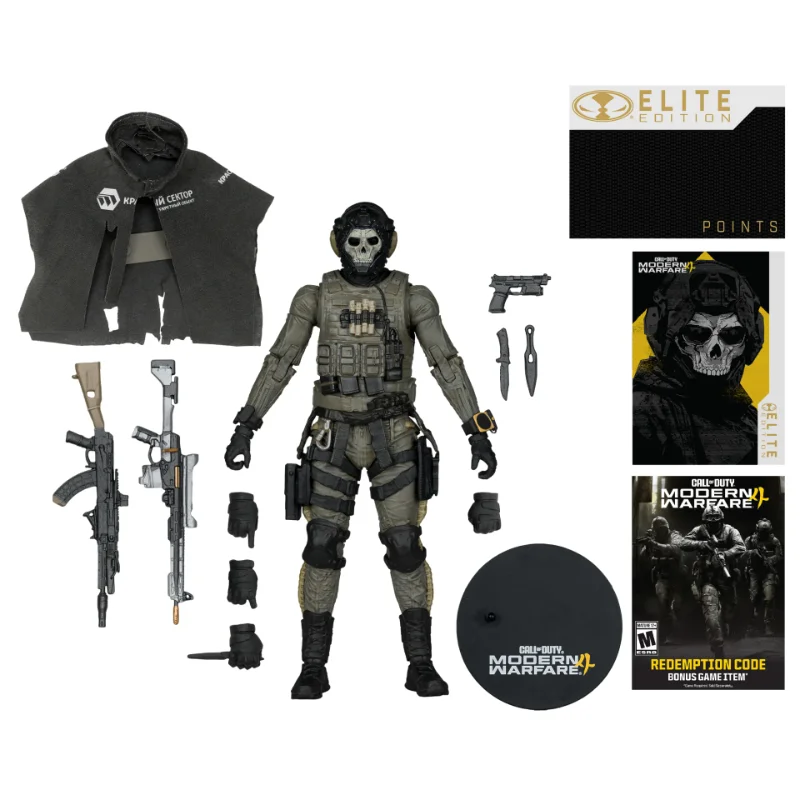 ELITE ED 7INCH CALL OF DUTY MODERN WARFARE 4 GHOST ACTION FIGURE