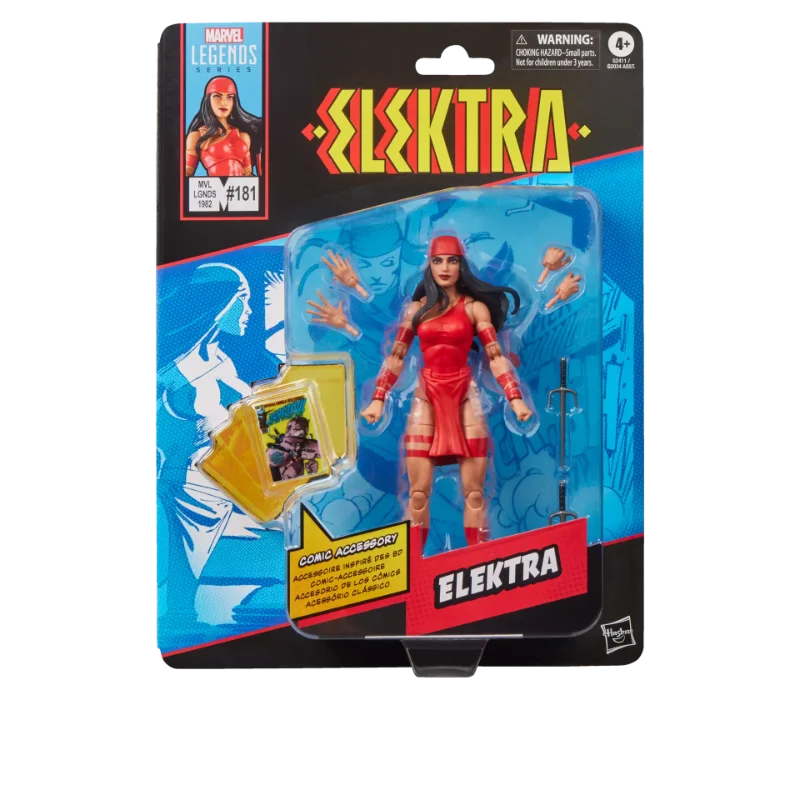 MARVEL LEGENDS MINI COMICS ELEKTRA ACTION FIGURE