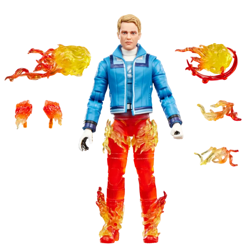 MARVEL LEGENDS AVENGERS DOOMSDAY HUMAN TORCH AND INVISIBLE WOMAN ACTION FIGURES