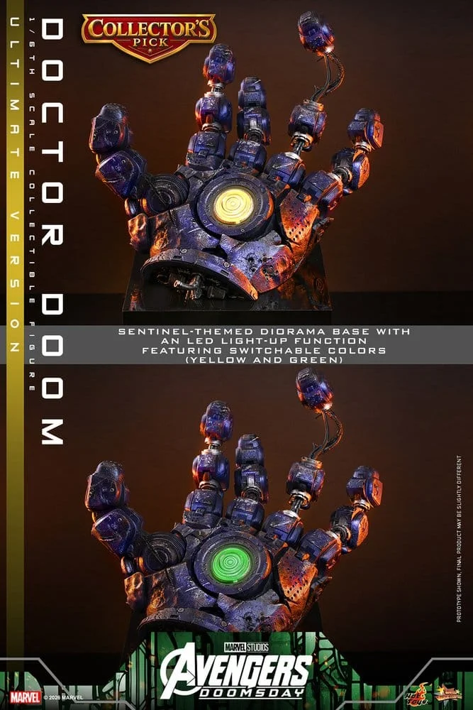 1/6 HOT TOYS - AVENGERS: DOOMSDAY MOVIE MASTERPIECE DOCTOR DOOM (ULTIMATE VERSION)