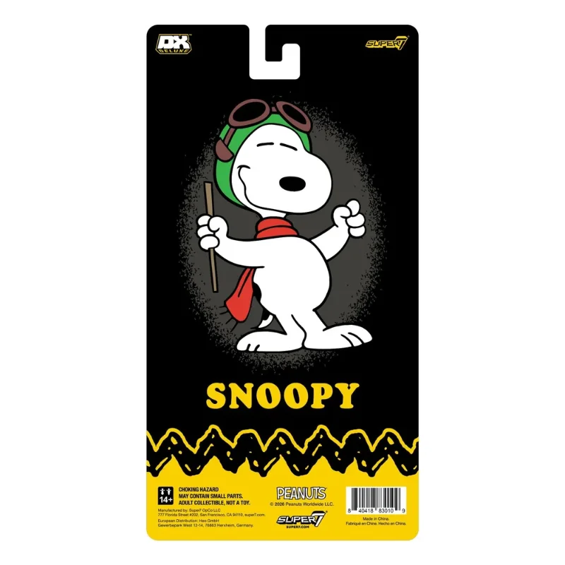 PEANUTS DELUXE W1 SNOOPY FLYING ACE ACTION FIGURE