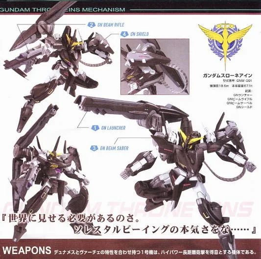 1/144 HGG00 009 GUNDAM 00 THRONE EINS