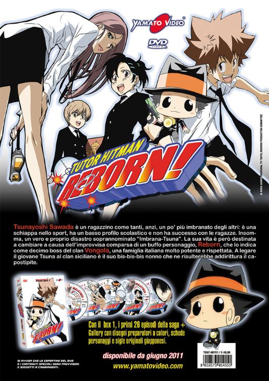 DVD - TUTOR HITMAN REBORN - BOX 01 (EPS 01-26) (5 DVD)