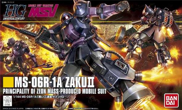 1/144 HGUC 151 ZAKU II BLACK TRI STARS