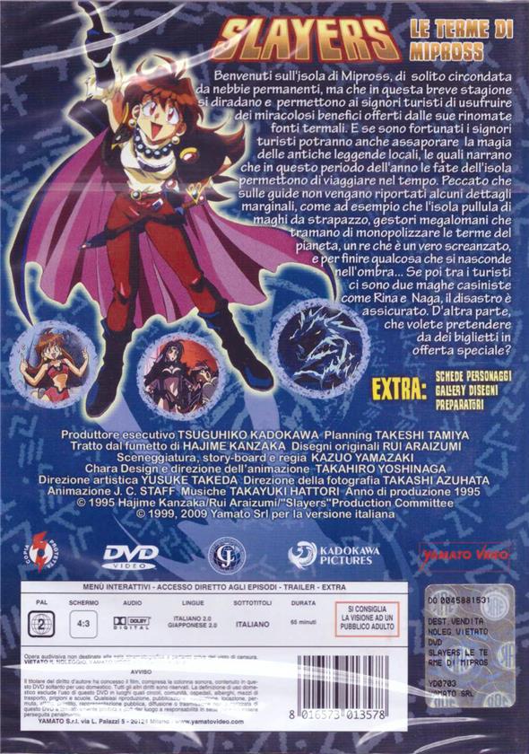 DVD - SLAYERS LE TERME DI MIPROSS