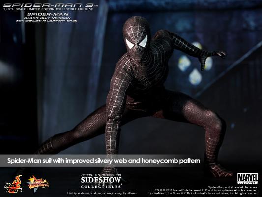 1/6 HOT TOYS - SPIDER-MAN BLACK SUIT