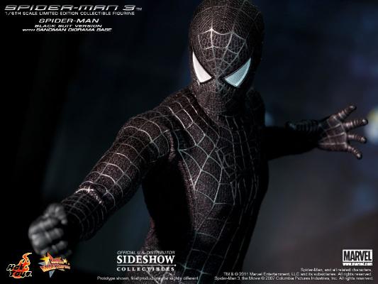 1/6 HOT TOYS - SPIDER-MAN BLACK SUIT