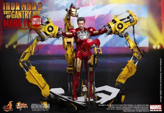 1/6 HOT TOYS - IRON MAN SUIT UP GANTRY CON IRON MAN