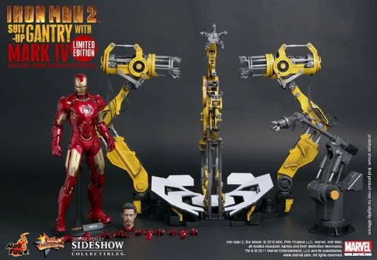 1/6 HOT TOYS - IRON MAN SUIT UP GANTRY CON IRON MAN