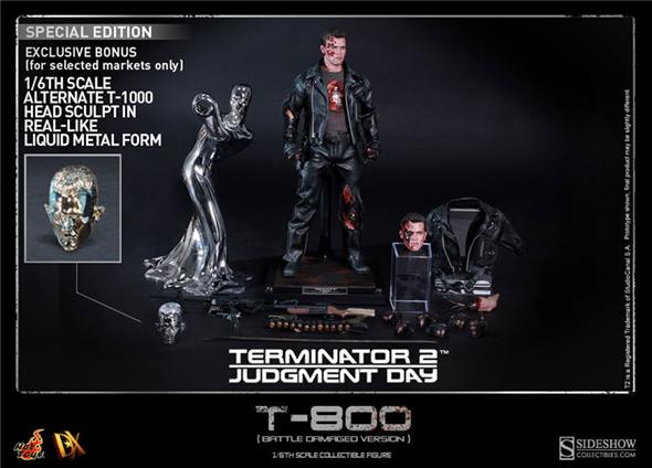1/6 HOT TOYS - TERMINATOR 2 T-800 (BATTLE DAMAGED)