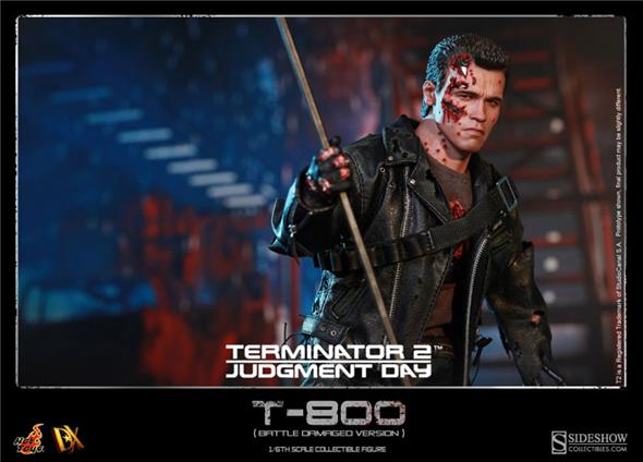 1/6 HOT TOYS - TERMINATOR 2 T-800 (BATTLE DAMAGED)