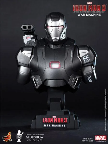 HOT TOYS - IRON MAN 3 WAR MACHINE BUST