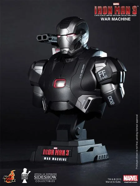 HOT TOYS - IRON MAN 3 WAR MACHINE BUST