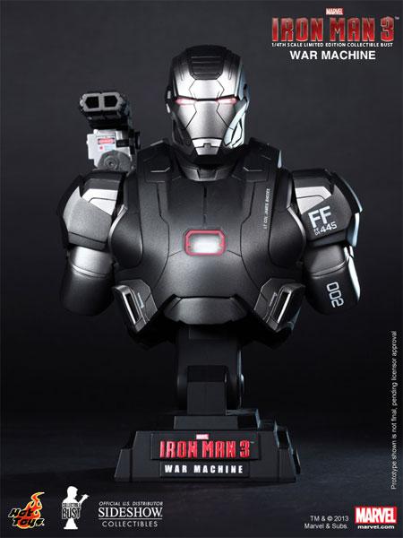 HOT TOYS - IRON MAN 3 WAR MACHINE BUST