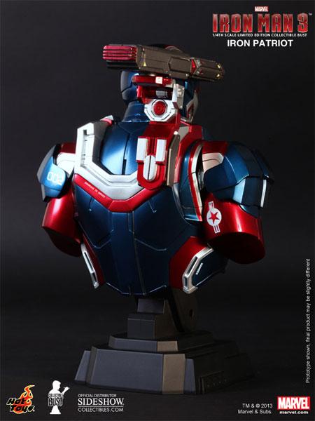 HOT TOYS - IRON MAN 3 IRON PATRIOT BUST