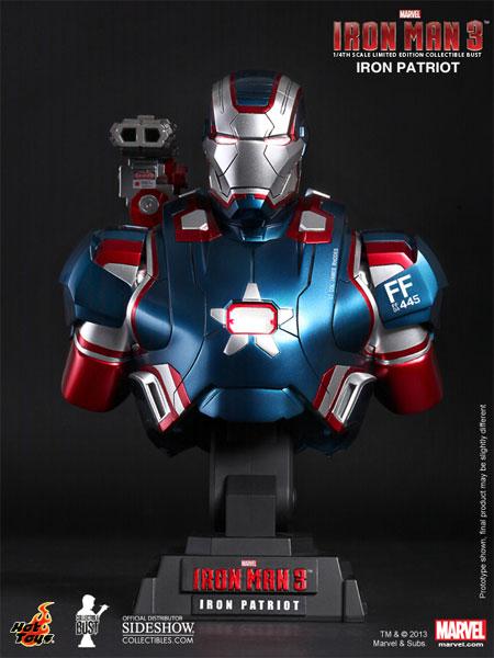 HOT TOYS - IRON MAN 3 IRON PATRIOT BUST