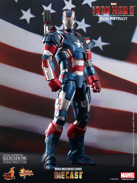 1/6 HOT TOYS - IRON MAN IRON PATRIOT DIE CAST