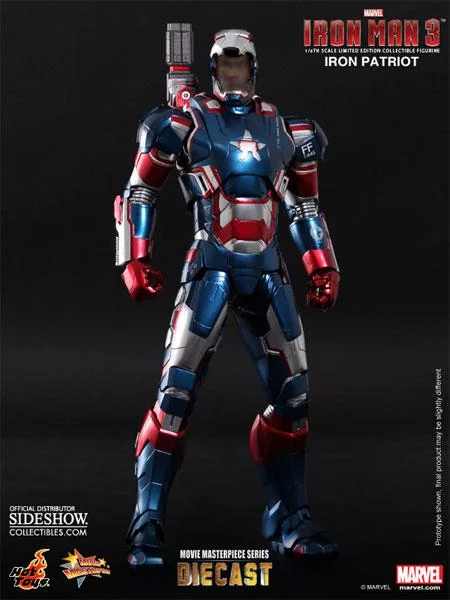 1/6 HOT TOYS - IRON MAN IRON PATRIOT DIE CAST