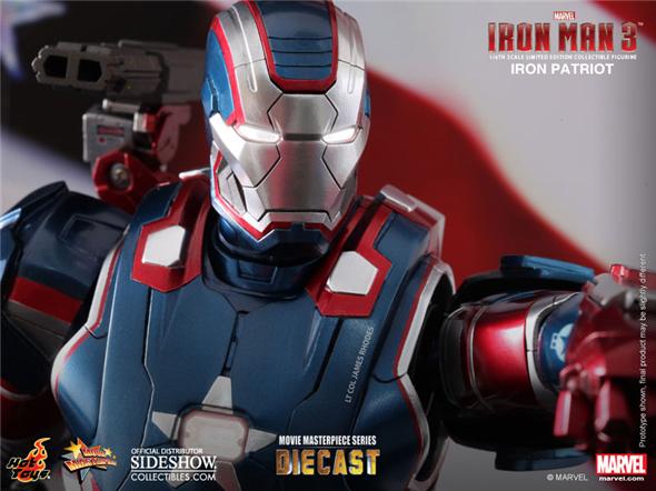 1/6 HOT TOYS - IRON MAN IRON PATRIOT DIE CAST