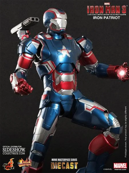 1/6 HOT TOYS - IRON MAN IRON PATRIOT DIE CAST