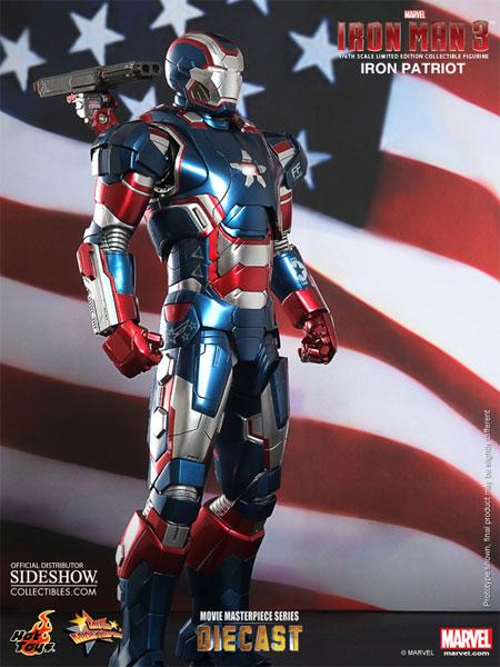 1/6 HOT TOYS - IRON MAN IRON PATRIOT DIE CAST