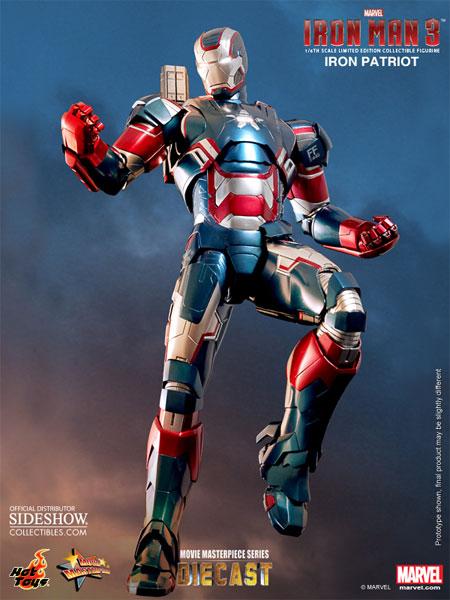 1/6 HOT TOYS - IRON MAN IRON PATRIOT DIE CAST