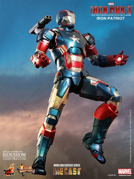 1/6 HOT TOYS - IRON MAN IRON PATRIOT DIE CAST