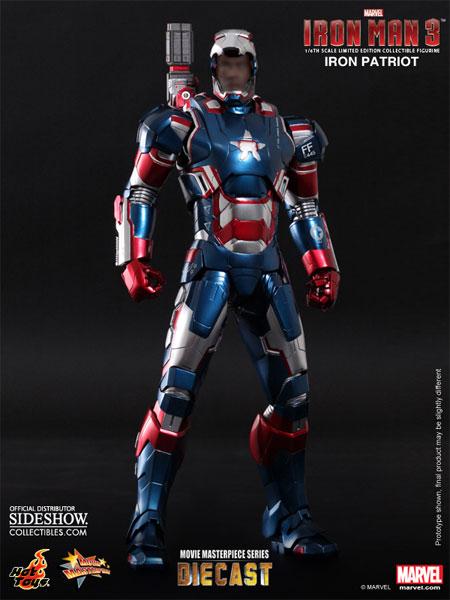 1/6 HOT TOYS - IRON MAN IRON PATRIOT DIE CAST