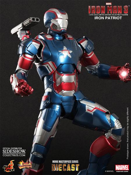 1/6 HOT TOYS - IRON MAN IRON PATRIOT DIE CAST