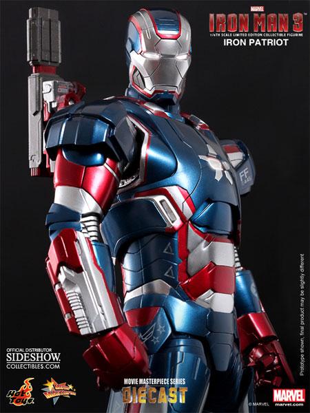 1/6 HOT TOYS - IRON MAN IRON PATRIOT DIE CAST
