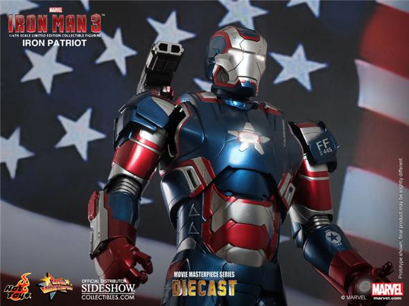 1/6 HOT TOYS - IRON MAN IRON PATRIOT DIE CAST