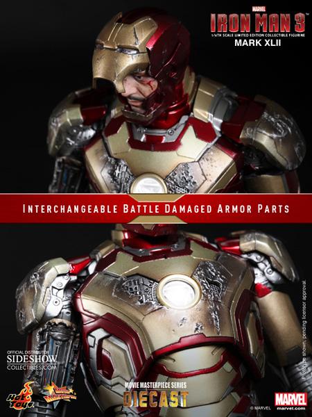 1/6 HOT TOYS - IRON MAN MARK 42 DIE-CAST