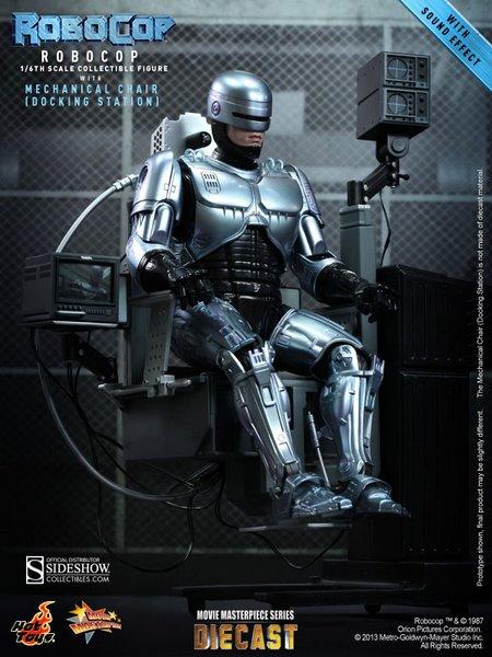 1/6 HOT TOYS - ROBOCOP WITH MECHA CHAIR DIE CAST