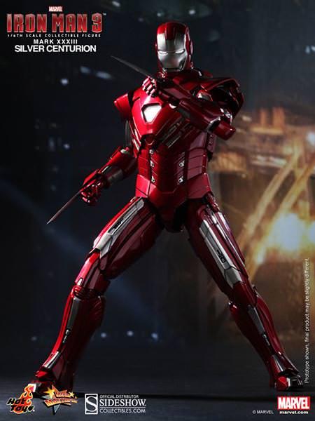 1/6 HOT TOYS - IRON MAN MARK 33 SILVER CENTURION
