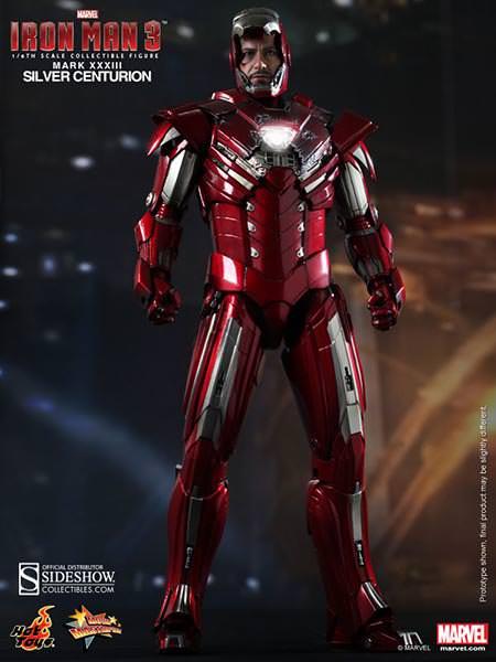 1/6 HOT TOYS - IRON MAN MARK 33 SILVER CENTURION