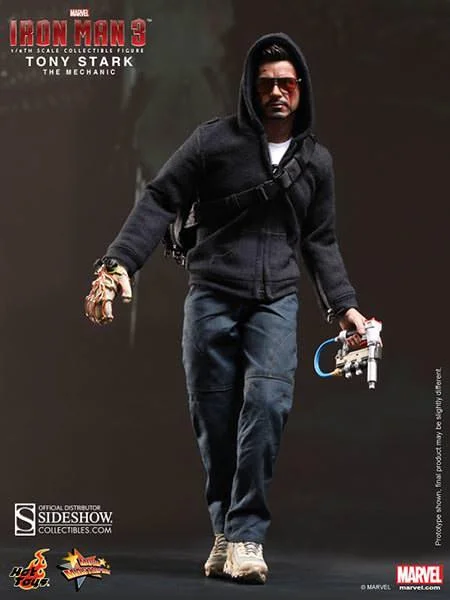 1/6 HOT TOYS - IRON MAN TONY STARK THE MECHANIC