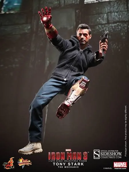 1/6 HOT TOYS - IRON MAN TONY STARK THE MECHANIC