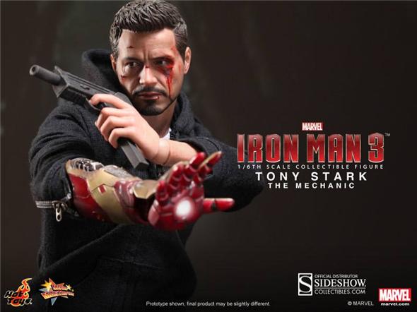 1/6 HOT TOYS - IRON MAN TONY STARK THE MECHANIC