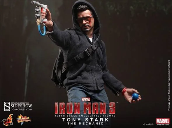 1/6 HOT TOYS - IRON MAN TONY STARK THE MECHANIC