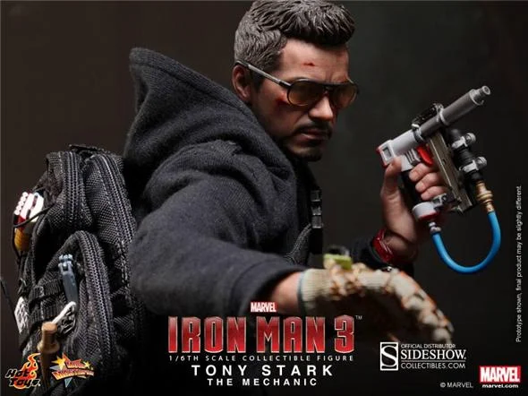 1/6 HOT TOYS - IRON MAN TONY STARK THE MECHANIC