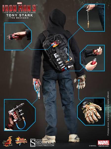 1/6 HOT TOYS - IRON MAN TONY STARK THE MECHANIC