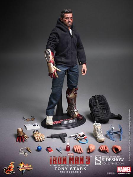 1/6 HOT TOYS - IRON MAN TONY STARK THE MECHANIC