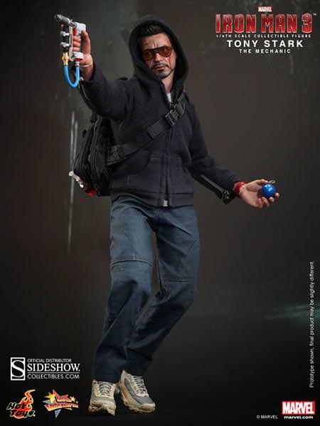1/6 HOT TOYS - IRON MAN TONY STARK THE MECHANIC
