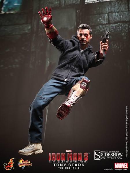 1/6 HOT TOYS - IRON MAN TONY STARK THE MECHANIC