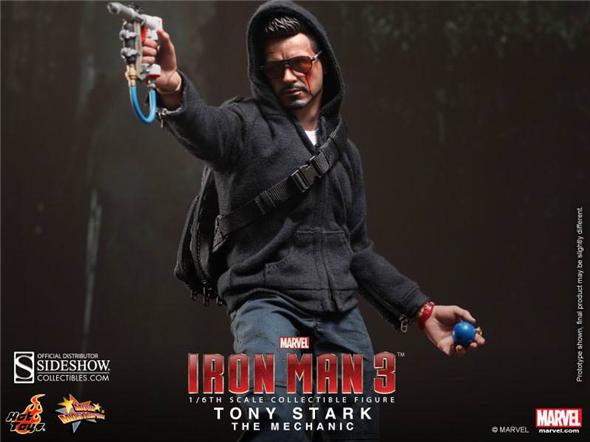 1/6 HOT TOYS - IRON MAN TONY STARK THE MECHANIC