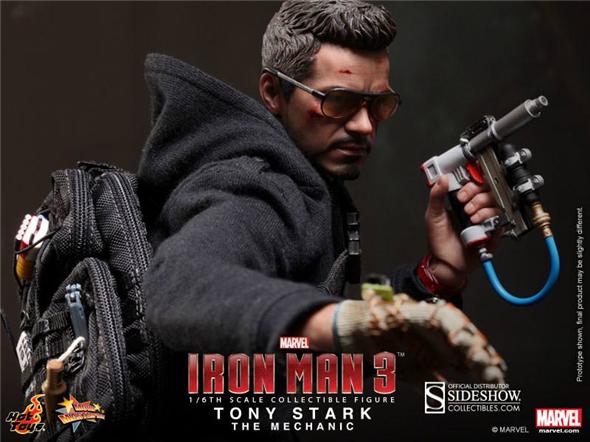 1/6 HOT TOYS - IRON MAN TONY STARK THE MECHANIC