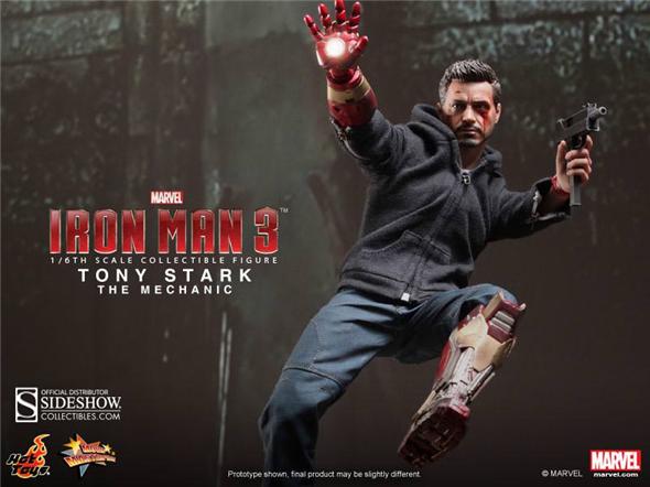1/6 HOT TOYS - IRON MAN TONY STARK THE MECHANIC